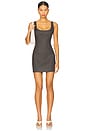view 1 of 4 The Kristen Dress in Grey Pinstripe