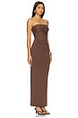 view 2 of 3 VESTIDO EVELYN in Chocolate Brown