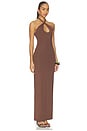 view 2 of 3 VESTIDO THE ADDIE MAXI in Mocha