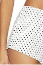 view 6 of 6 The Harper Spot Short in White & Black