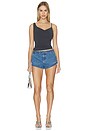 view 5 of 6 The Elliot Denim Short in Vintage Blue