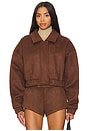 view 2 of 5 BLOUSON SELENE in Chocolate