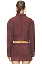 view 3 of 4 The Vince Faux Suede Jacket in Plum