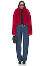 view 4 of 4 BLOUSON THE DELANEY FUR in Red