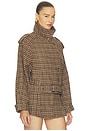 view 4 of 6 BLOUSON FLETCHER CHECK  in Brown & Orange