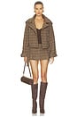 view 6 of 6 BLOUSON FLETCHER CHECK  in Brown & Orange