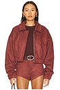 view 1 of 5 The Selene Jacket in Burgundy
