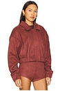 view 3 of 5 The Selene Jacket in Burgundy