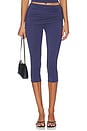 view 1 of 6 The Berlin Capri Pant in Midnight Blue