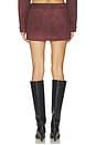 view 4 of 6 The Martha Faux Suede Skirt in Plum