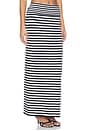 view 2 of 6 The Eve Stripe Skirt in Black & White
