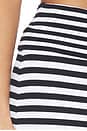 view 6 of 6 The Eve Stripe Skirt in Black & White