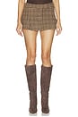 view 2 of 7 x REVOLVE Keely Check Skirt in Brown & Orange