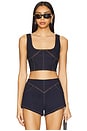 view 1 of 4 Alba Top in Dark Blue