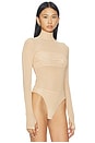 view 3 of 5 The Dries Bodysuit in Sand
