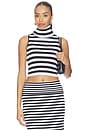 view 1 of 4 The Eve Stripe Top in Black & White