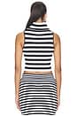 view 3 of 4 The Eve Stripe Top in Black & White