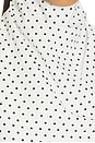 view 5 of 5 The Mya Spot Top in White & Black
