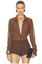 view 1 of 4 CHEMISE THE ARIEL in Mocha