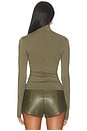 view 4 of 4 Tulsa Slinky Turtleneck Top in Khaki