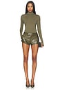 view 5 of 4 Tulsa Slinky Turtleneck Top in Khaki