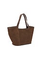 view 3 of 4 The Portia Tote in Cocoa & Silver