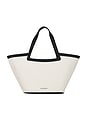 view 1 of 4 The Portia Tote in Canvas & Black
