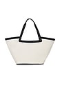 view 2 of 4 The Portia Tote in Canvas & Black