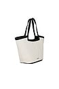 view 3 of 4 The Portia Tote in Canvas & Black