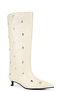 view 2 of 5 The Stacey Stud Boot in Ivory & Silver