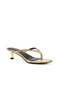 view 2 of 5 The Tayla Heel Sandal in Yellow Snake