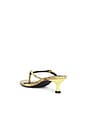 view 3 of 5 The Tayla Heel Sandal in Yellow Snake