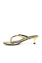 view 5 of 5 The Tayla Heel Sandal in Yellow Snake