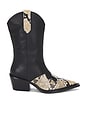 view 1 of 5 The Maeve Boot in Black & Snake