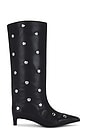 view 1 of 5 Stacey Stud Boot in Black & Silver