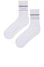 view 4 of 4 Feel Good Varsity Sock in Confetti