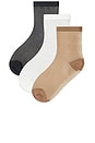 view 1 of 4 Fancy Mesh Sock 3 Pack in Essential