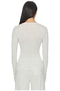 view 3 of 4 Whipped Henley Top in Cloud