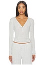 view 1 of 4 Whipped Henley in Cloud