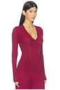 view 2 of 4 Whipped Henley in Cassis