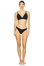 view 6 of 7 Cotton Triangle Bra in Black