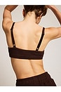 view 2 of 4 Waffle Knit Lounge Bralette in Espresso