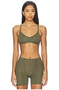 view 1 of 8 Whipped Non Wire Bra in Moss