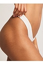 view 5 of 8 Pointelle Dipped Thong in White