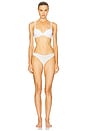 view 8 of 8 Pointelle Dipped Thong in White