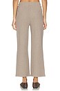 view 4 of 6 Waffle Knit Cropped Track Pant in Mink