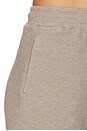 view 6 of 6 Waffle Knit Cropped Track Pant in Mink