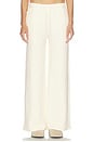 view 1 of 6 Waffle Knit Track Pant in Cream