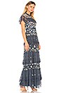 view 2 of 4 ROBE DE SOIRÉE TIERED ANGLAIS in Washed Indigo