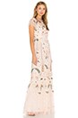 view 2 of 4 Floral Embellished Tiered Maxi Dress in Pastel Pink